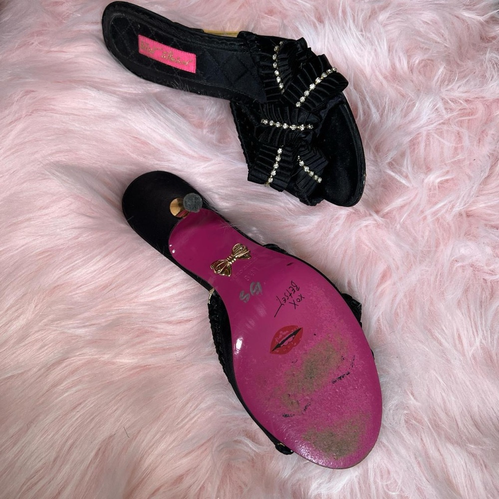 90s / 2000s vintage Betsey Johnson mule heels 💋 - Picture 3 of 8